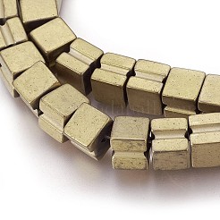 Electroplated Non-magnetic Synthetic Hematite Beads Strands&nbsp;G-P392-W09