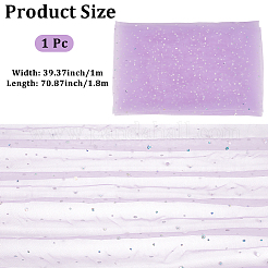 1M Sequins Polyester Organza Fabrics&nbsp;DIY-CY0003-41A