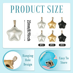 24Pcs 3 Styles Plastic Pendants&nbsp;PALLOY-TAC0282