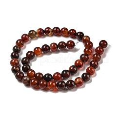 Natural Agate Round Bead Strands&nbsp;G-R197-8mm