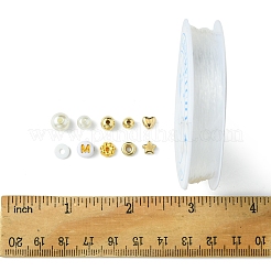 DIY Polymer Clay & ABS Plastic & CCB Plastic Beads Bracelets Making Kits&nbsp;DIY-FS0007-72