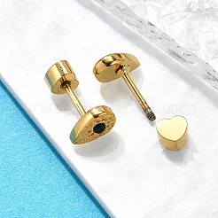 Ion Plating(IP) 304 Stainless Steel Teardrop Stud Earrings&nbsp;EJEW-A118-19G-01