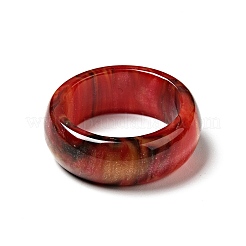 Resin Plain Band Finger Ring for Women&nbsp;RJEW-C034-01C