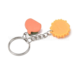 Sunflower Resin Pendant Keychains&nbsp;KEYC-JKC01433