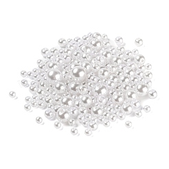 1150Pcs 5 Style ABS Plastic Imitation Pearl Beads&nbsp;KY-LS0001-20