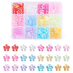 168Pcs 12 Colors Transaparent Acrylic Beads&nbsp;PACR-TA0001-19