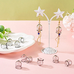 10Pcs Glass Bead Caps for Wind Chimes Making&nbsp;GLAA-BY0001-05A