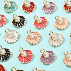 40Pcs 8 Colors Alloy Pendants&nbsp;ENAM-CJ0002-89