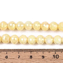 Anti-Tarnish Electroplate Glass Beads Strands&nbsp;GLAA-N056-8mm-05
