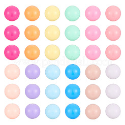 120Pcs 12 Style Opaque Acrylic Beads&nbsp;MACR-BT0001-03