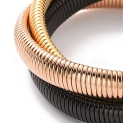 304 Stainless Steel Interlocking Flat Snake Chains Bracelet&nbsp;BJEW-G642-01RG
