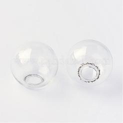 Round Mechanized One Hole Blown Glass Globe Ball Bottles&nbsp;BLOW-R001-10mm