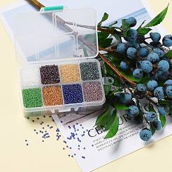 FGB 200G 8 Colors 12/0 Grade A Round Glass Seed Beads&nbsp;SEED-JP0010-01-2mm