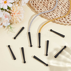 12Pcs Alloy Cord Ends&nbsp;FIND-HY0004-71EB