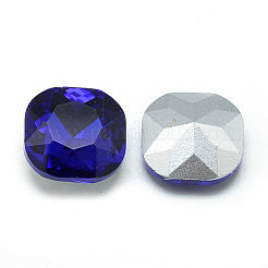 Pointed Back Glass Rhinestone Cabochons&nbsp;RGLA-T032-12x12mm-11