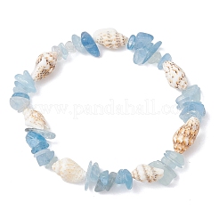 4Pcs Natural Mixed Gemstone & Sea Shell Beads Stretch Bracelets for Women&nbsp;BJEW-TA00710