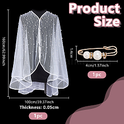 Polyester Wedding Cloaks&nbsp;DIY-WH0622-612A