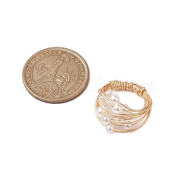 Copper Wire Wrapped Finger Rings&nbsp;RJEW-JR00684