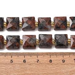 Natural Red Labradorite Beads Strands&nbsp;G-F839-A04-01