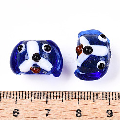 Handmade Gold Sand Lampwork Beads&nbsp;LAMP-L079-03E