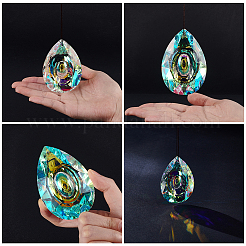 1Pc Glass Pendant Decorations&nbsp;AJEW-BBC0002-29