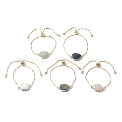 Brass Bolo Slider Bracelets&nbsp;BJEW-JB04688-M