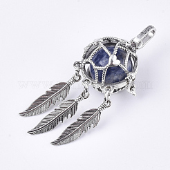 Alloy Cage Big Pendants&nbsp;G-S246-17