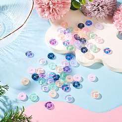 120Pcs 6 Colors Transparent Glass European Beads&nbsp;GLAA-TA0004-07