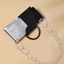 Zinc Alloy Curb Chain Bag Tape&nbsp;PALLOY-WH0079-10P-RS