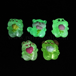 Luminous Cute Animal Translucent Resin Decoden Cabochons&nbsp;RESI-B024-05