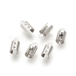 Tarnish Resistant 201 Stainless Steel Cord Ends&nbsp;STAS-S057-38