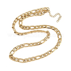6MM 304 Stainless Steel Figaro Chain Necklaces for Women&nbsp;NJEW-G177-02G