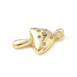 Brass Micro Pave Cubic Zirconia Pendants&nbsp;KK-L239-019G