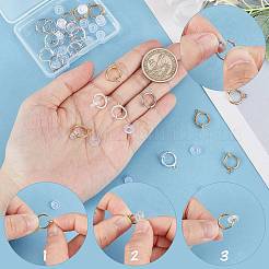 30Pcs 3 Colors Brass Clip-on Earring Findings&nbsp;KK-SC0003-26