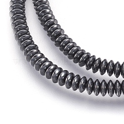 Non-magnetic Synthetic Hematite Beads Strands&nbsp;X-G-I208-03-A-4x1mm