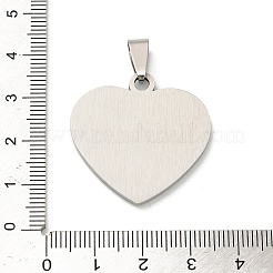 304 Stainless Steel Stamping Blank Tag Pendants&nbsp;STAS-H481-03A-P
