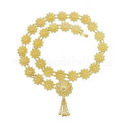 Alloy Hollow Flower Link Chain Waist Belly Chains for Women&nbsp;FS-WG632FD-01