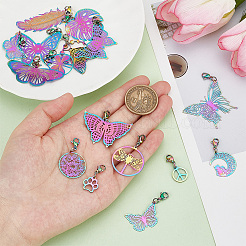201 Stainless Steel Filigree Pendant Decoration&nbsp;HJEW-AB00416