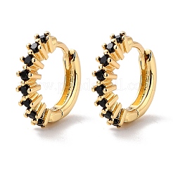 Dainty Cubic Zirconia Small Huggie Hoop Earrings&nbsp;EJEW-C002-16G-RS