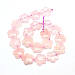 Natural Rose Quartz Flower Beads Strands&nbsp;G-L241B-05