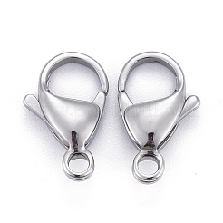 Tarnish Resistant 304 Stainless Steel Lobster Claw Clasps&nbsp;STAS-AB15