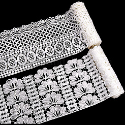 4 Yards 2 Styles Milk Fiber Lace Trim Ribbon&nbsp;OCOR-CY0001-08A