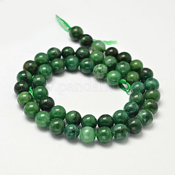 Natural African Jade Beads Strands&nbsp;G-K091-8mm