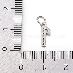 Brass Micro Pave Clear Cubic Zirconia Charms&nbsp;KK-G544-04P