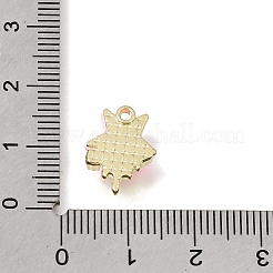 Y2K Style Brass & Resin & Rhinestone Pendants&nbsp;RE-CBAE379-10LG