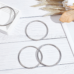 4Pcs 304 Stainless Steel Linking Rings&nbsp;STAS-AN0001-06