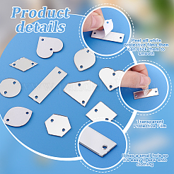 Sew On Mirror Rhinestones&nbsp;DIY-PH0023-15B