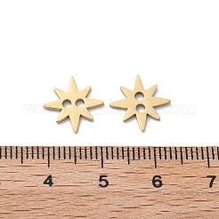 304 Stainless Steel Laser Cut Star Connector Charms&nbsp;STAS-M111-08G