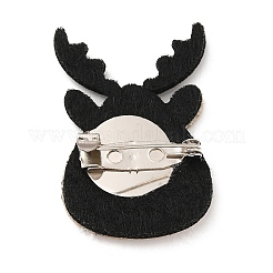 Christmas Theme PU Leather Brooch&nbsp;JEWB-C004-01E