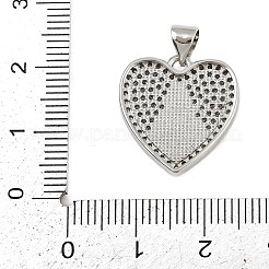 Brass Micro Pave Cubic Zirconia Pendants&nbsp;KK-P323-11B-P02